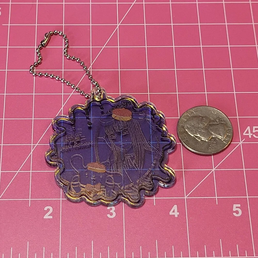 Tomie & Pompompurin - Junji Ito x Sanrio Blue Acrylic Charm